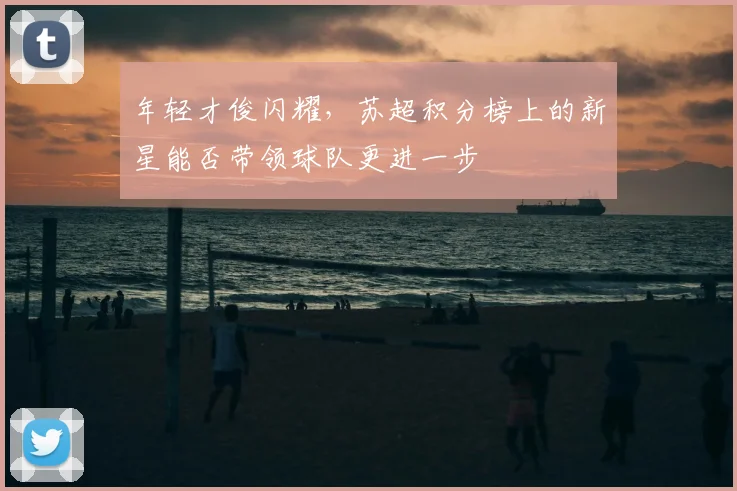 年轻才俊闪耀，苏超积分榜上的新星能否带领球队更进一步