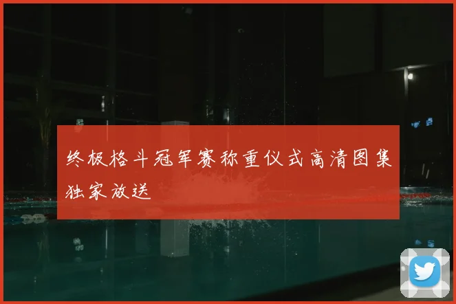 终极格斗冠军赛称重仪式高清图集独家放送